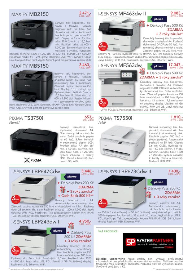 Leták infoCanAll B2C, strana 2 — MAXIFY MB2150/MB5150, PIXMA, i-SENSYS MF a LBP